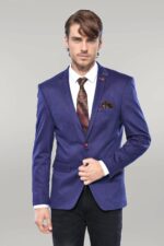 2-Button-Combed-Plaid-Sax-Blue-Men-Jacket-Wessi-2