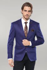 2-Button-Combed-Plaid-Sax-Blue-Men-Jacket-Wessi-5