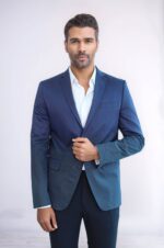 2-Button-Mono-Lapel-Plain-Cotton-Navy-Blue-Jacket-Wessi-3