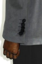 2-Buttons-Pocket-Piping-Velvet-Grey-Jacket-6