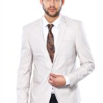 3 pocket Single Button Cotton Grey Jacket-Wessi