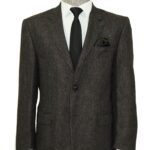 4 Drop Regular Cut Anthracite Men Blazer - Wessi