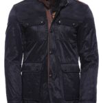 4 Pocket Snap Short Black Coat-Wessi