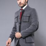 4 Pocket Tippet Grey Coat-Wessi