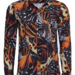Animal Patterned Long Sleeves Multicolor Men's Shirt - Wessi
