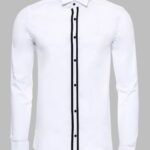 Button Detailed White Formal Shirt - Wessi