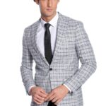 Checked Brown Men Blazer - Wessi