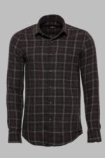 Checked Brown Men Lumberjack Shirt