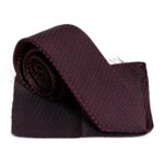 Circle Patterned Men Burgundy Tie – Wessi