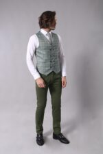 Combined-Vested-Green-Plaid-Mens-Suit-Wessi-2