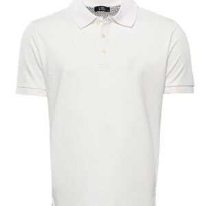 Cream Polo Collar Men's T-shirt - Wessi
