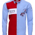 Cruise Yachting Crested Light Blue-Red Shirt-Wessi