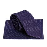 Cube Patterned  Men Purple Tie – Wessi