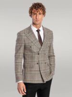 Double-Breasted-Checked-Grey-Men-Blazer-Wessi-4