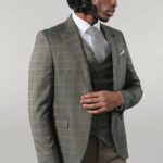 Double Breasted Green Plaid Mens Suit | Wessi