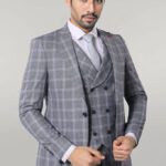 Double Breasted Grey Suit | Wessi