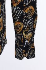 Floral-Patterned-Long-Sleeves-Slim-Fit-Black-Men-Shirt-Wessi-3