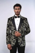 Glittery-Slim-Fit-Black-Men-Wedding-Tuxedo-Blazer-Wessi-3