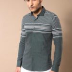 Green Diamond Patterned Shirt - Wessi