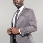 Grey Blazer With Patch Pockets | Wessi