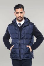 Hooded Navy Blue Coat Jacket