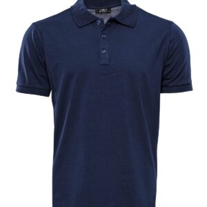 Navy Blue Polo Collar T-shirt - Wessi