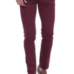 Patch Pocket Burgundy Men's Trousers - Wessi
