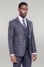 Patterned-Vested-Slim-Fit-Navy-Blue-Mens-Suit-Wessi-7