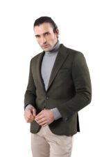 Peak-Lapel-Dark-Green-Wool-Jacket-Wessi-2