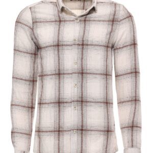 Plaid Light Brown Men Lumberjack Shirt - Wessi