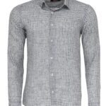 Plaid Slim Fit Black Men Shirt - Wessi