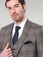 Plaid-Slim-Fit-Brown-Men-Blazer-Wessi-1