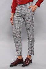 Plaid-Slim-Fit-Dark-Grey-Men-Trousers-Wessi-2
