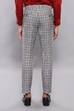 Plaid-Slim-Fit-Dark-Grey-Men-Trousers-Wessi-3