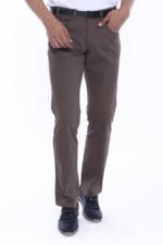 Plain-Covered-Pocket-Suede-Brown-Men-Pants-Wessi-2