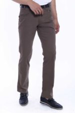 Plain-Covered-Pocket-Suede-Brown-Men-Pants-Wessi-3