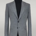 Plain Slim Fit Sport Grey Men Blazer - Wessi