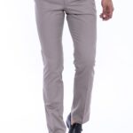 Pocket Flap Cotton Grey Pants-Wessi