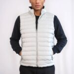 Reversible Puffer Cream Men Down Vest - Wessi