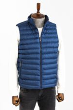 Reversible-Quilted-Standing-Collar-Blue-Men-Down-Vest-Wessi-5