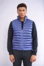 Reversible-Quilted-Standing-Collar-Indigo-Blue-Men-Down-Vest-Wessi-1