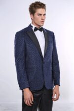 Shiny-Dot-Patterned-Navy-Blue-Men-Party-Blazer-Wessi-3