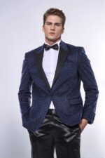 Shiny-Dot-Patterned-Navy-Blue-Men-Party-Blazer-Wessi-4