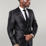 Shiny Smoked Men's Suit - Wessi