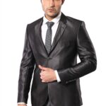 Shiny Smoked Men's Suit - Wessi