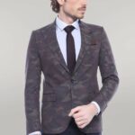 Single Button Camouflage Green Jacket-Wessi