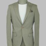 Single Buttons 2 Piece Beige Men Suit - Wessi