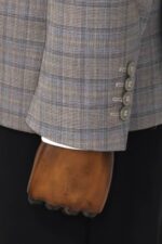 Slim-Fit-Peak-Lapel-Checked-Grey-Men-Blazer-Wessi-4