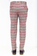 Slim-Fit-Plaid-Grey-Men-Pants-Wessi-4