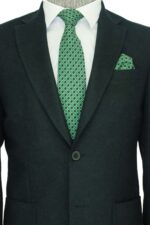 Slim-Fit-Plain-Wide-Lapel-Green-Men-Wool-Blazer-Wessi-1